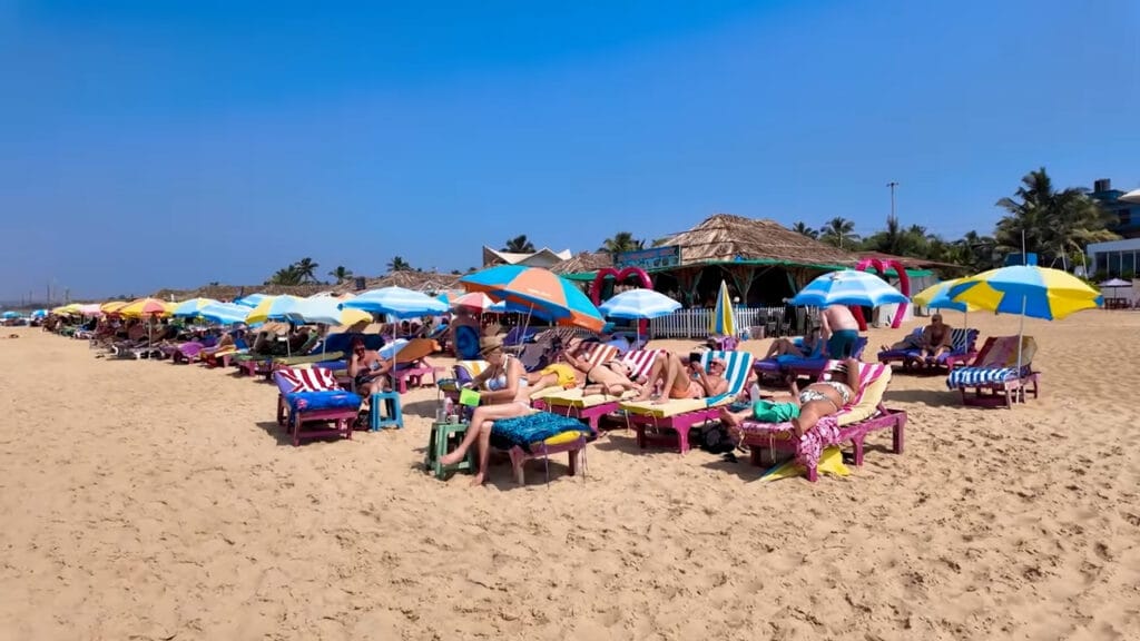 Calangute Beach, North Goa - Top places to visit in North Goa for beach fun and nightlife.