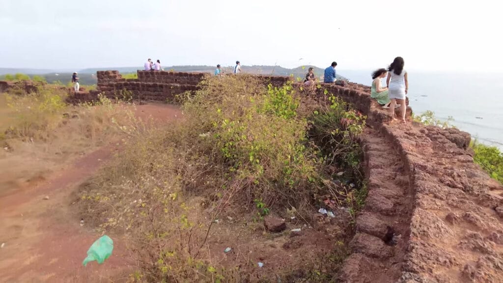 Chapora Fort, North Goa - Iconic sightseeing spot with breathtaking views of Vagator Beach.