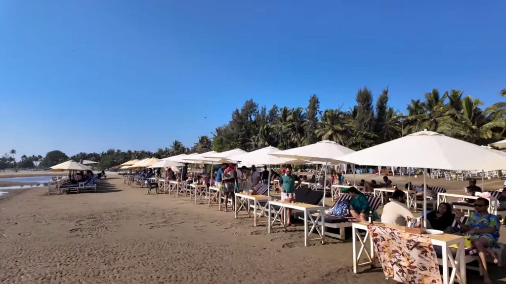 Morjim Beach, North Goa - Famous for its turtle nesting sites and quiet beauty.