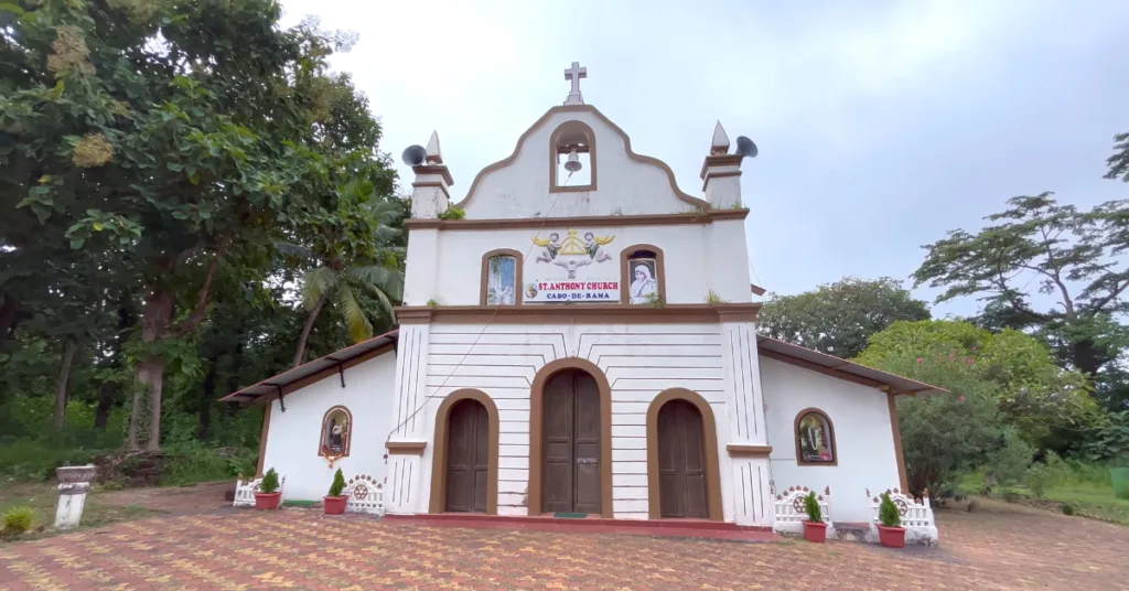 Church at Cab de ram fort in south goa