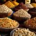 Kaju being displayed in Goan Market