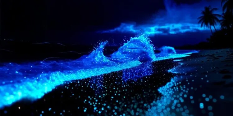 Glowing Beach in Goa, Betalbatim Beach