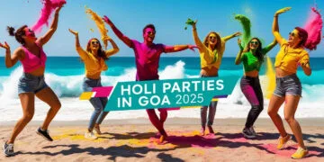 Holi Part and events in Goa