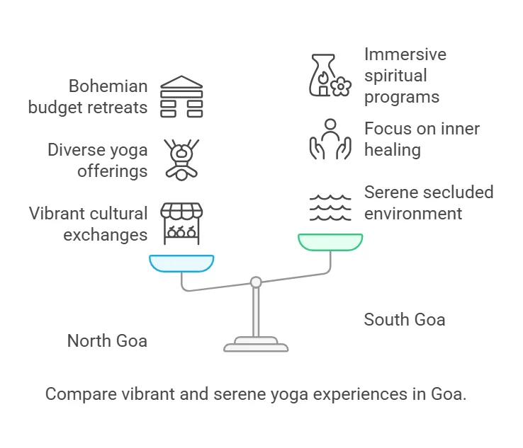 Top Yoga Retreats in North Goa vs. South Goa